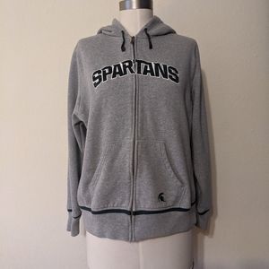 MSU Zip-up Hooded jacket